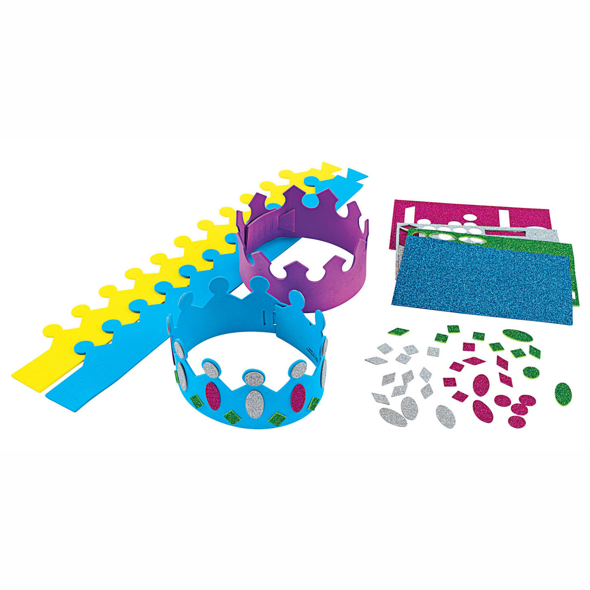 Paquet artisanal de colorations pour faire des couronnes, 16 pcs.
