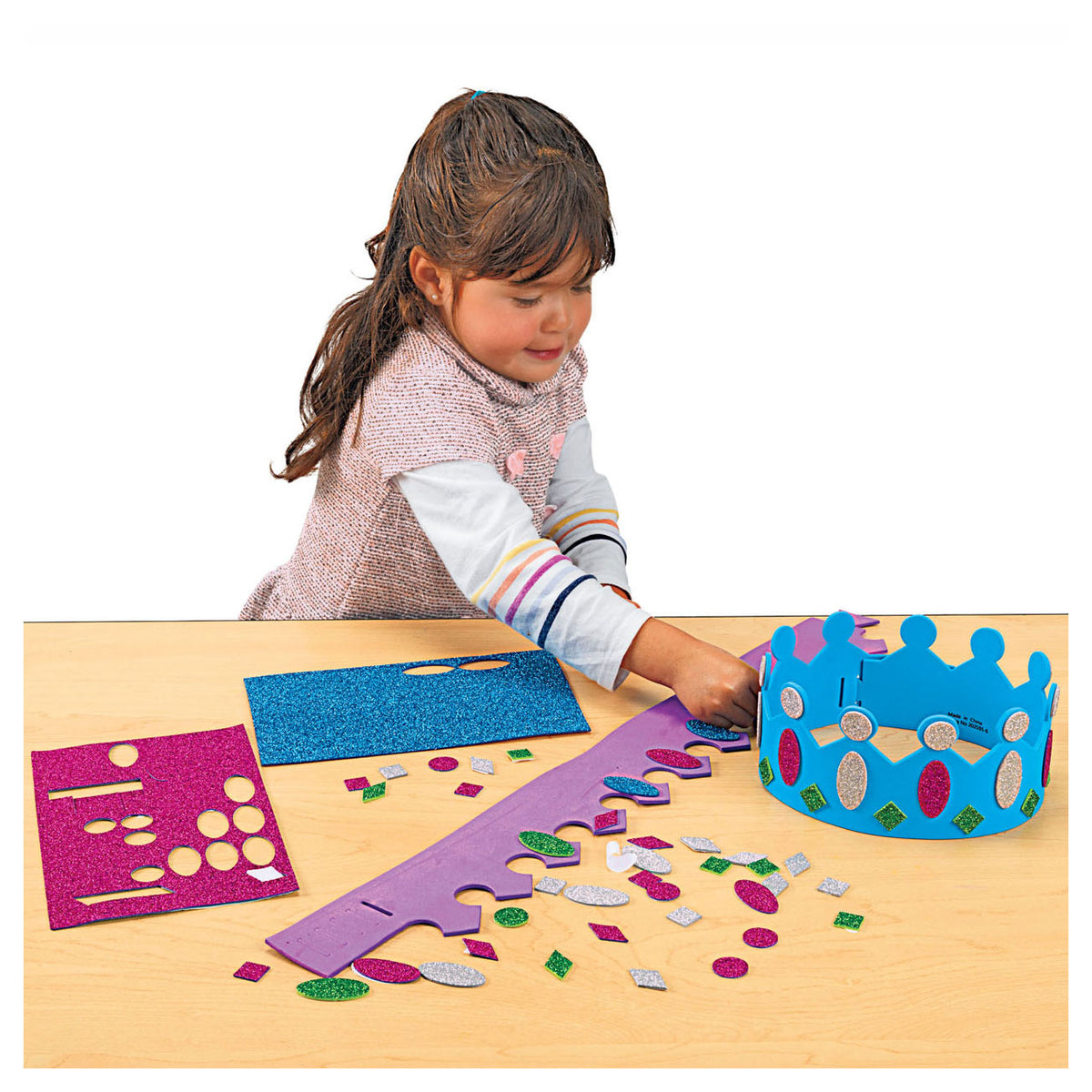 Paquet artisanal de colorations pour faire des couronnes, 16 pcs.