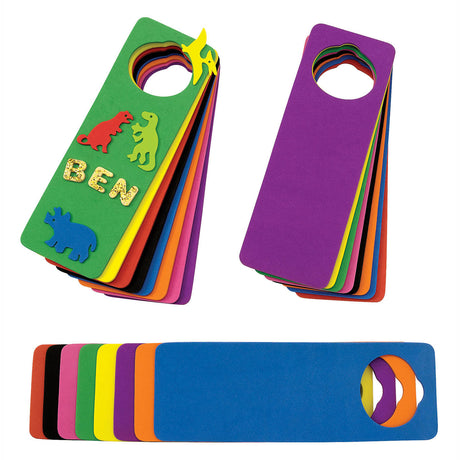 Colorations - décorez votre propre accroche-porte en mousse, ensemble de 24