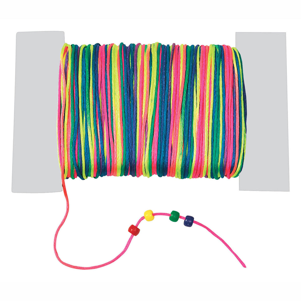 Colorations - cordon de perles en satin arc-en-ciel, 91mtr.