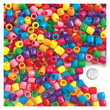Colorations - grosses perles colorées en seau, 680 grammes