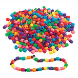 Colorations - grosses perles colorées en seau, 680 grammes