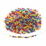 Farvning glitter trådende perler farve i taske, 453 gram