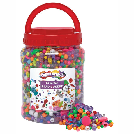 Colorations - variation de perles à enfiler en pot, 6000 pcs.