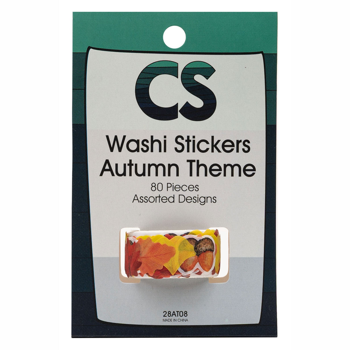 Colorations - autocollants washi thème automne en rouleau, 80 pcs.