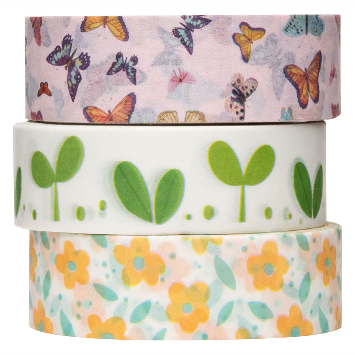 Colorations - washi tape spring 3 rouleaux, 5 mtr.