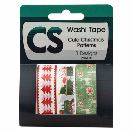 Colorations - washi tape Noël 3 rouleaux, 5 mtr.