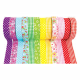 Colorations - tissu de bande et motifs, ensemble de 12