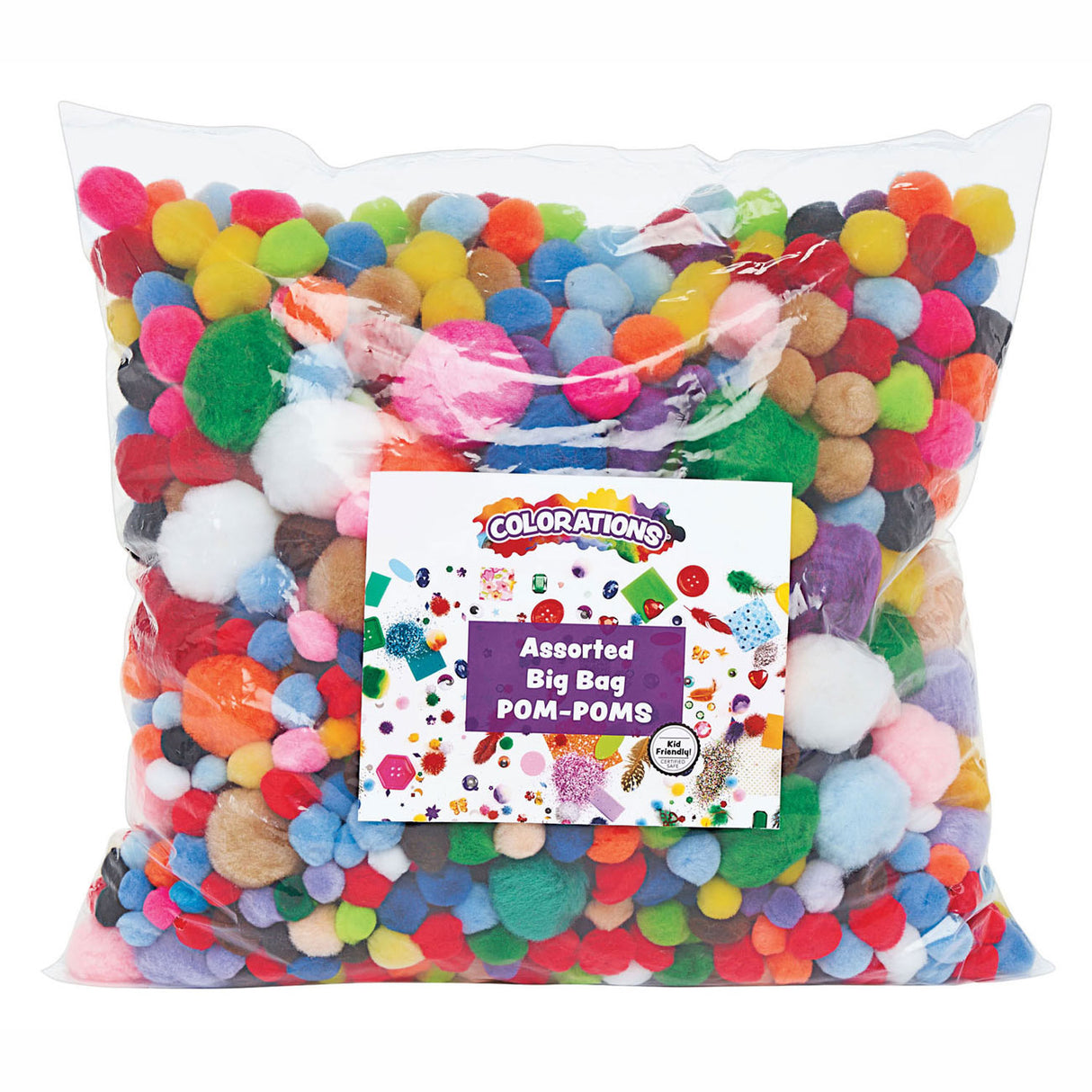 Colorations Bag Pompoms 450 Grams, 1200st.