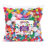 Colorations Bag Pompoms 450 Grams, 1200st.