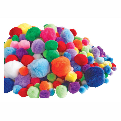 Colorations - sachet de pompons 450 grammes, 1200 pcs.