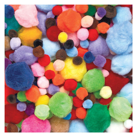 Colorations - sachet de pompons 450 grammes, 1200 pcs.
