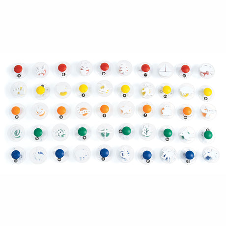 Colorations - méga set de tampons à prise facile, 50 pièces.