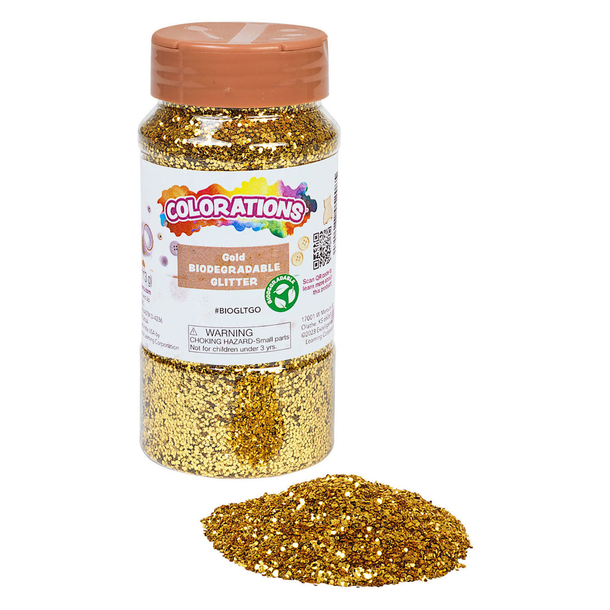 Colorations Organic Dégradable Glitter Gold, 113 grammes