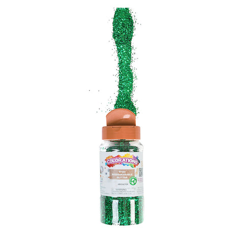 Colorations - paillettes dégradables organiques - vert, 113 grammes