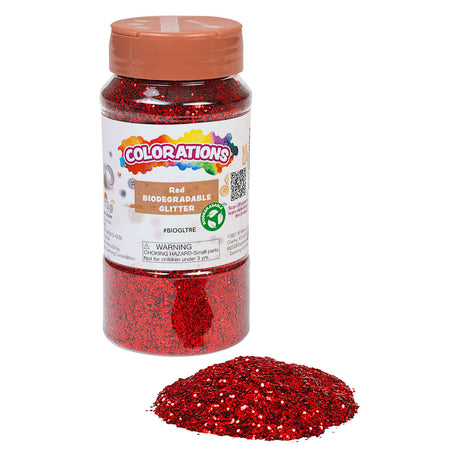 Colorations - paillettes biodégradables - rouge, 113 grammes