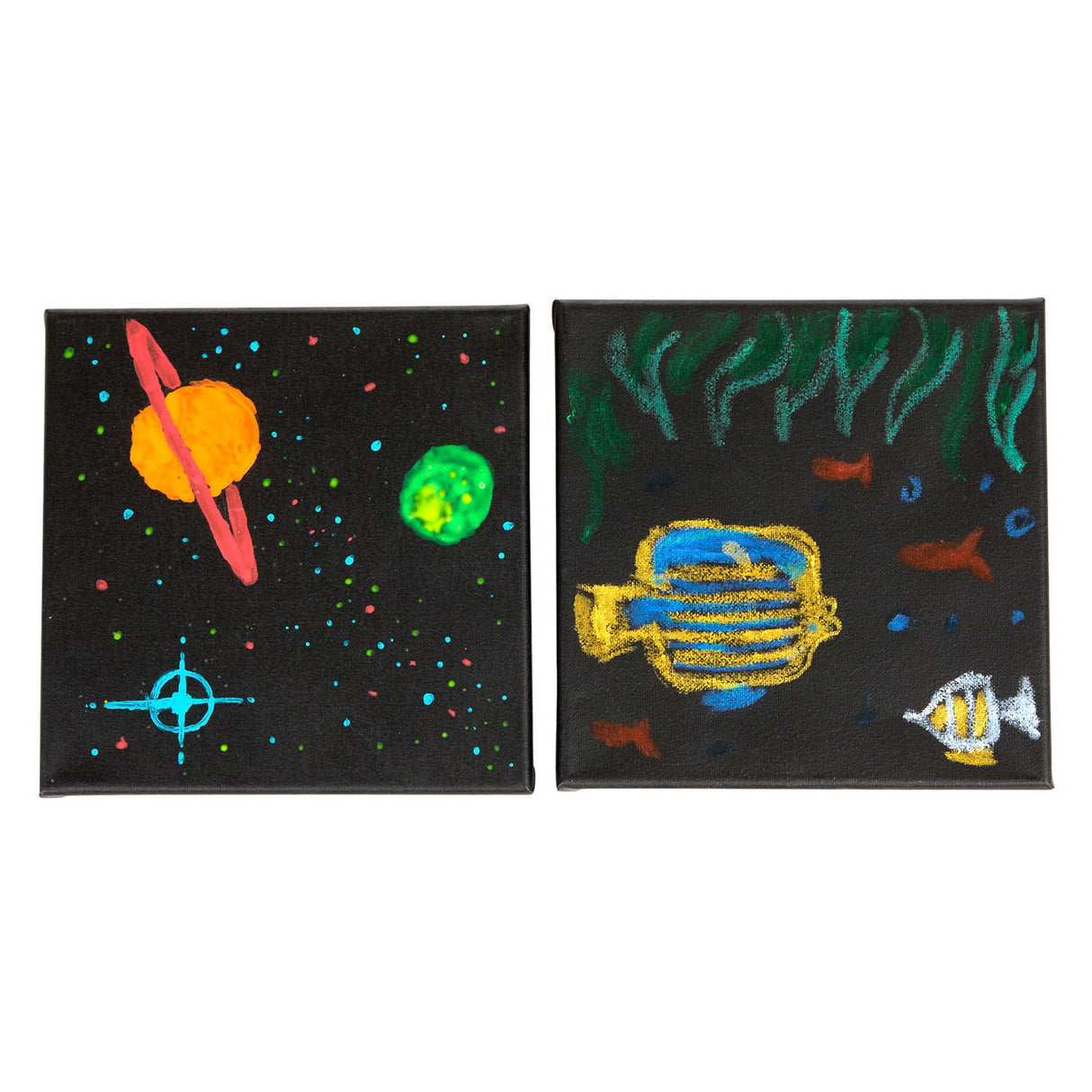 Colorations toile noir 20x20cm, 3e.