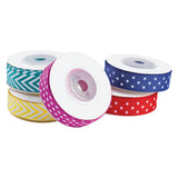 Colorations Craft Ribbons avec motifs, 5 x 7,5 mètres