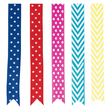 Colorations Craft Ribbons avec motifs, 5 x 7,5 mètres