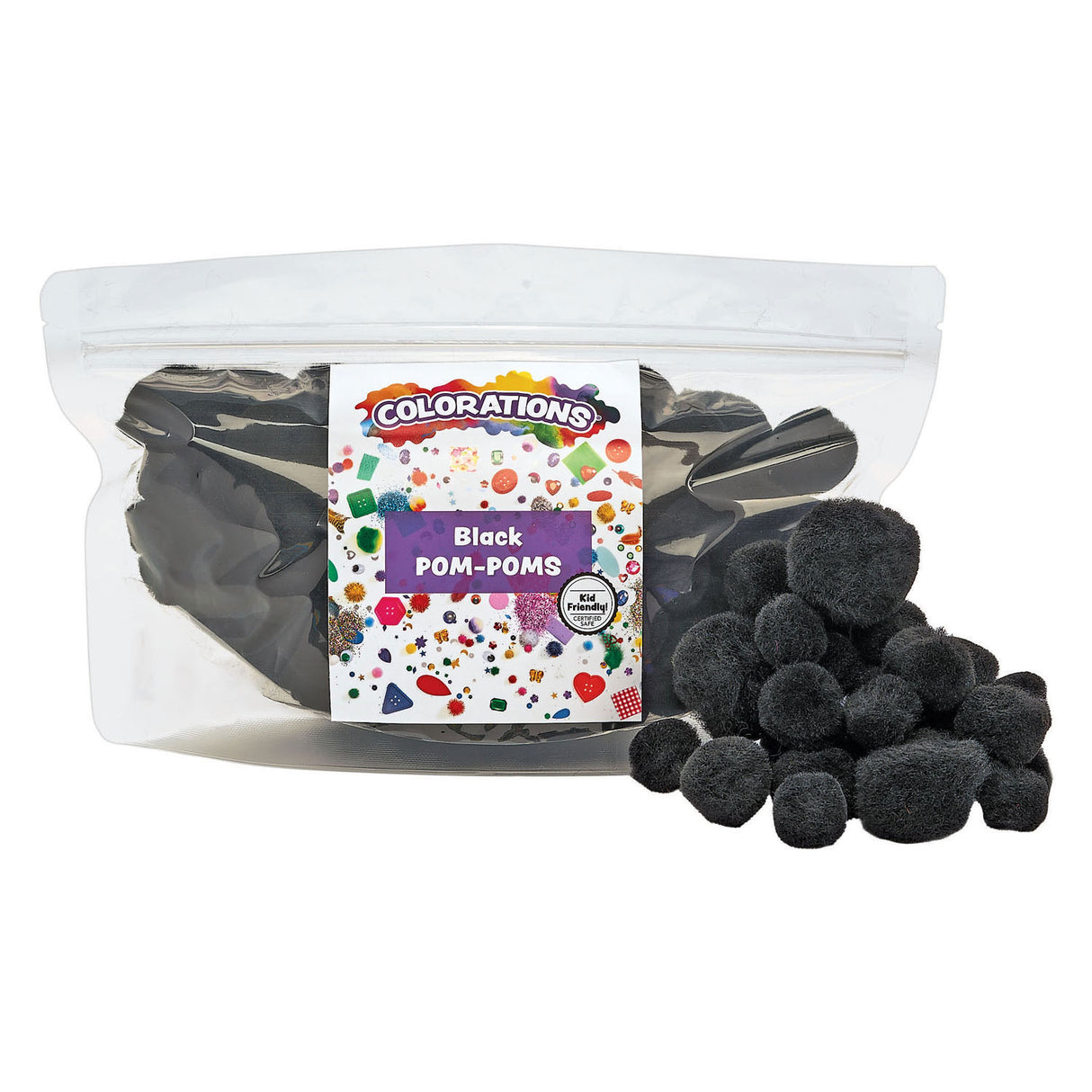 Colorations - Pom Pom noir, 100e.