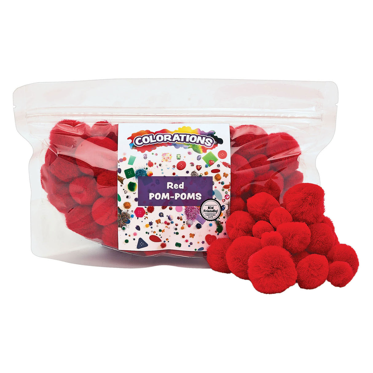 Colorations Pom Pom Red, 100e.