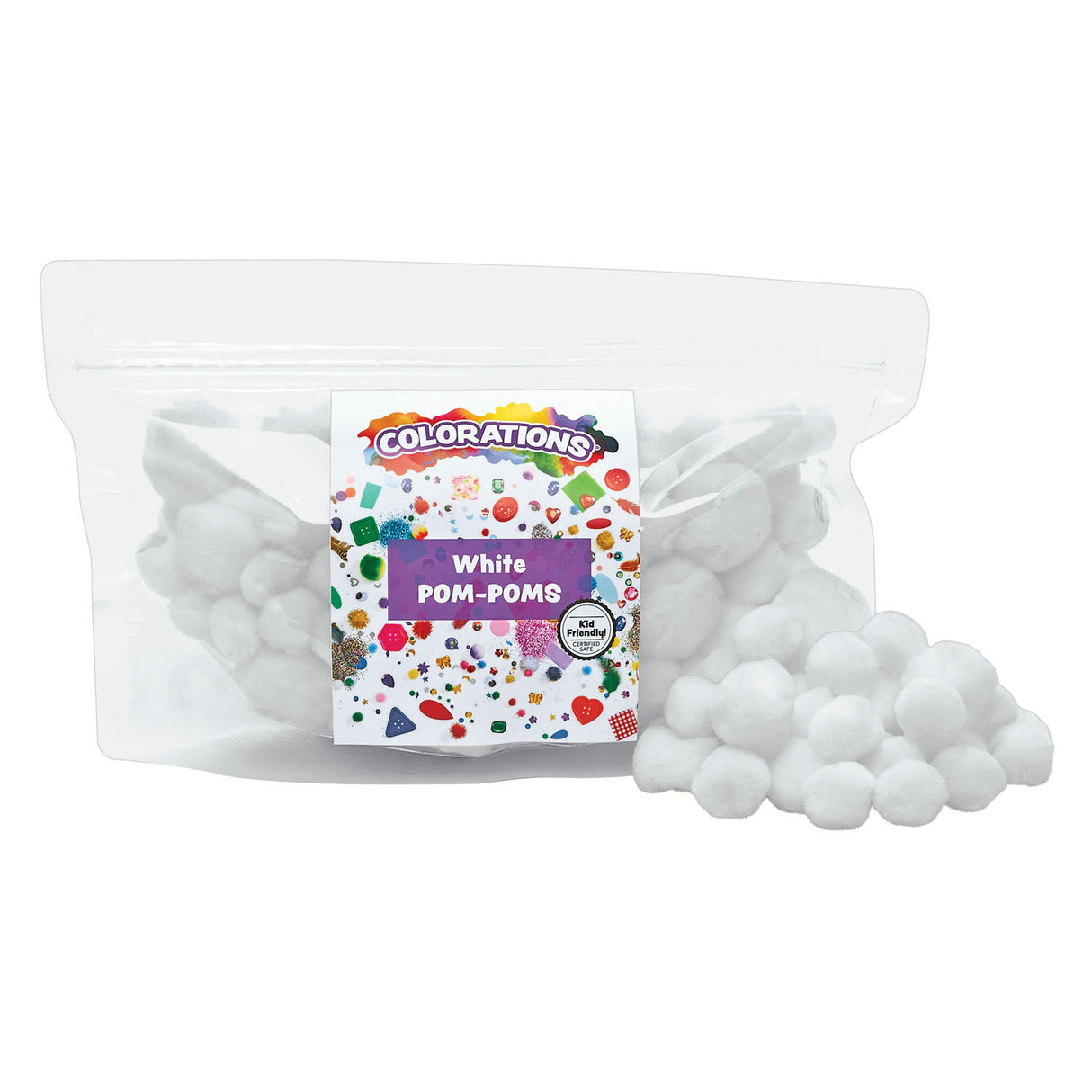 Colorations - Pom Pom blanc, 100e.