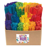 Colorations - Colored Wood Craft Sticks Classroom Package, 1200st.