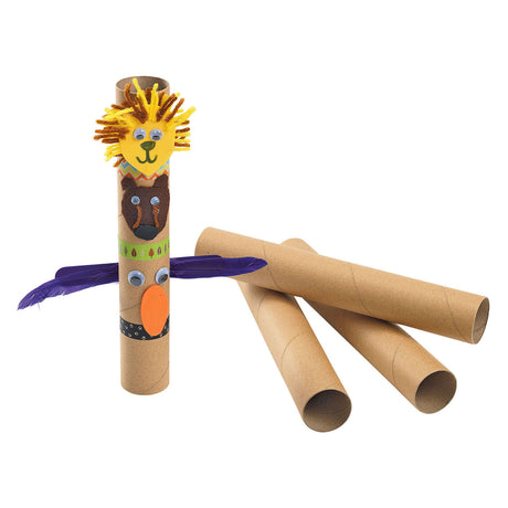 Rouleaux de coloriages artisanaux en carton recyclé 24 pièces extra longs.