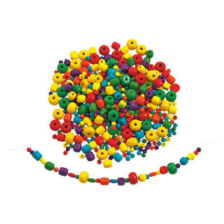 Colorations - Perles en bois transparent, 450 grammes