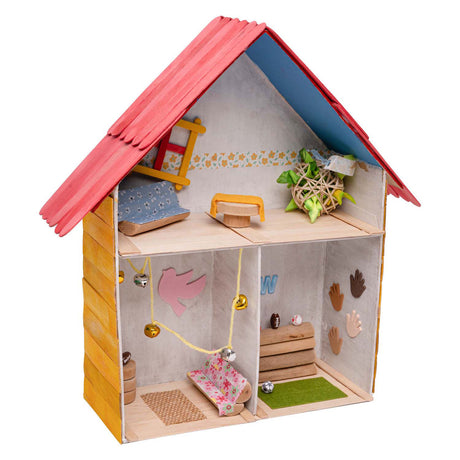 Colorations - maison de poupée en papier mâché