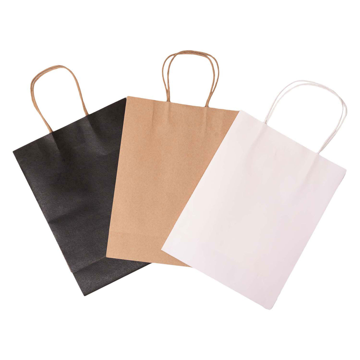 Colorations - sacs en papier kraft - 3 couleurs 24,5 x 19 cm, 6 pcs.