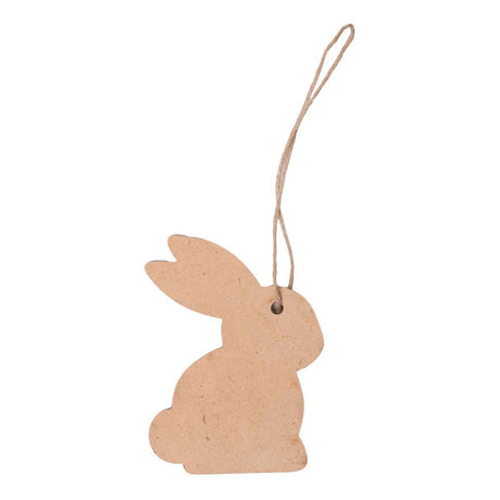 Colorations décorez vos propres pendentifs lapin de Pâques, 6 pcs.