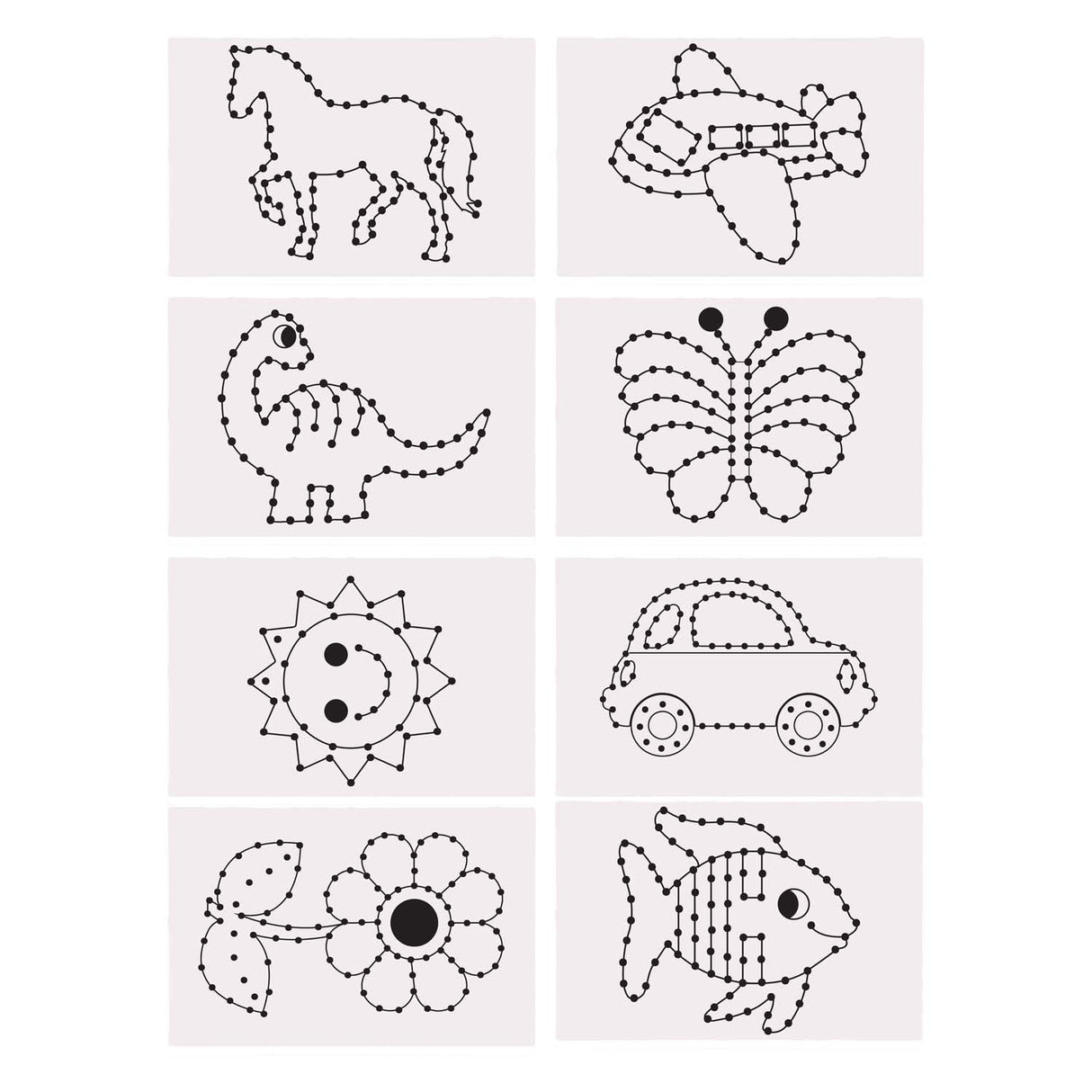 Colorations - cartes à coudre, 48pcs.