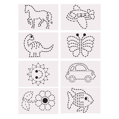 Colorations - cartes à coudre, 48pcs.