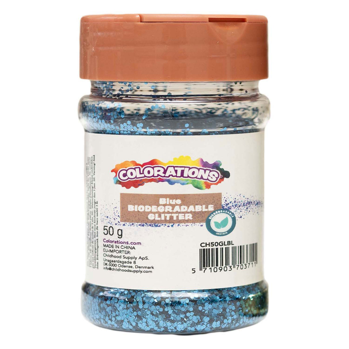Colorations - bleu pailleté biodégradable - 50g