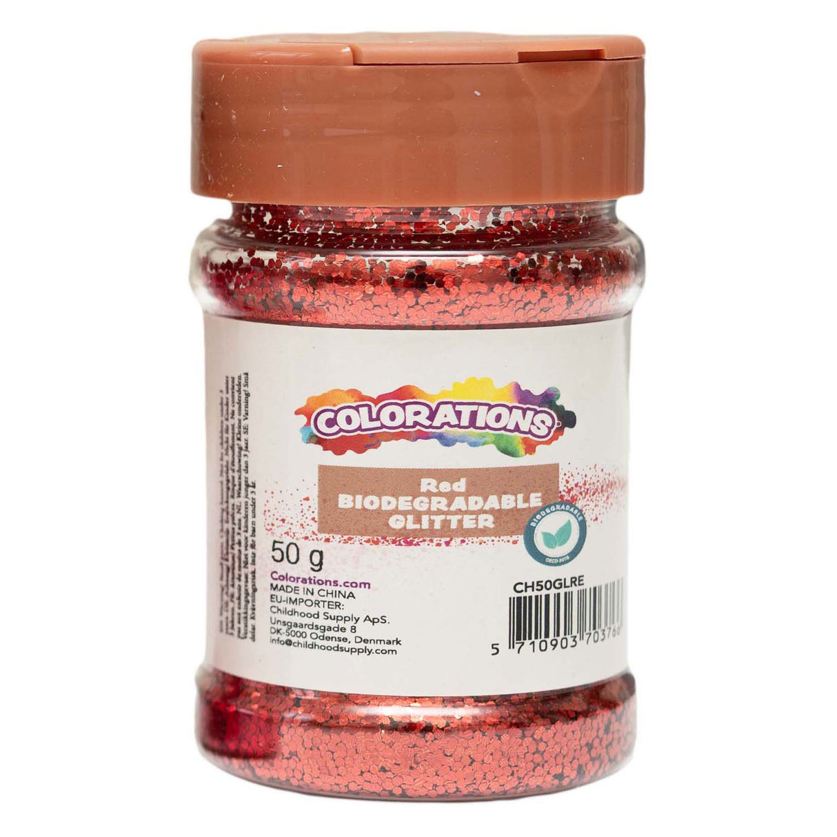 Colorations - rouge pailleté biodégradable - 50g