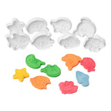 Colorations - emporte-pièces animaux marins, 8 pcs.