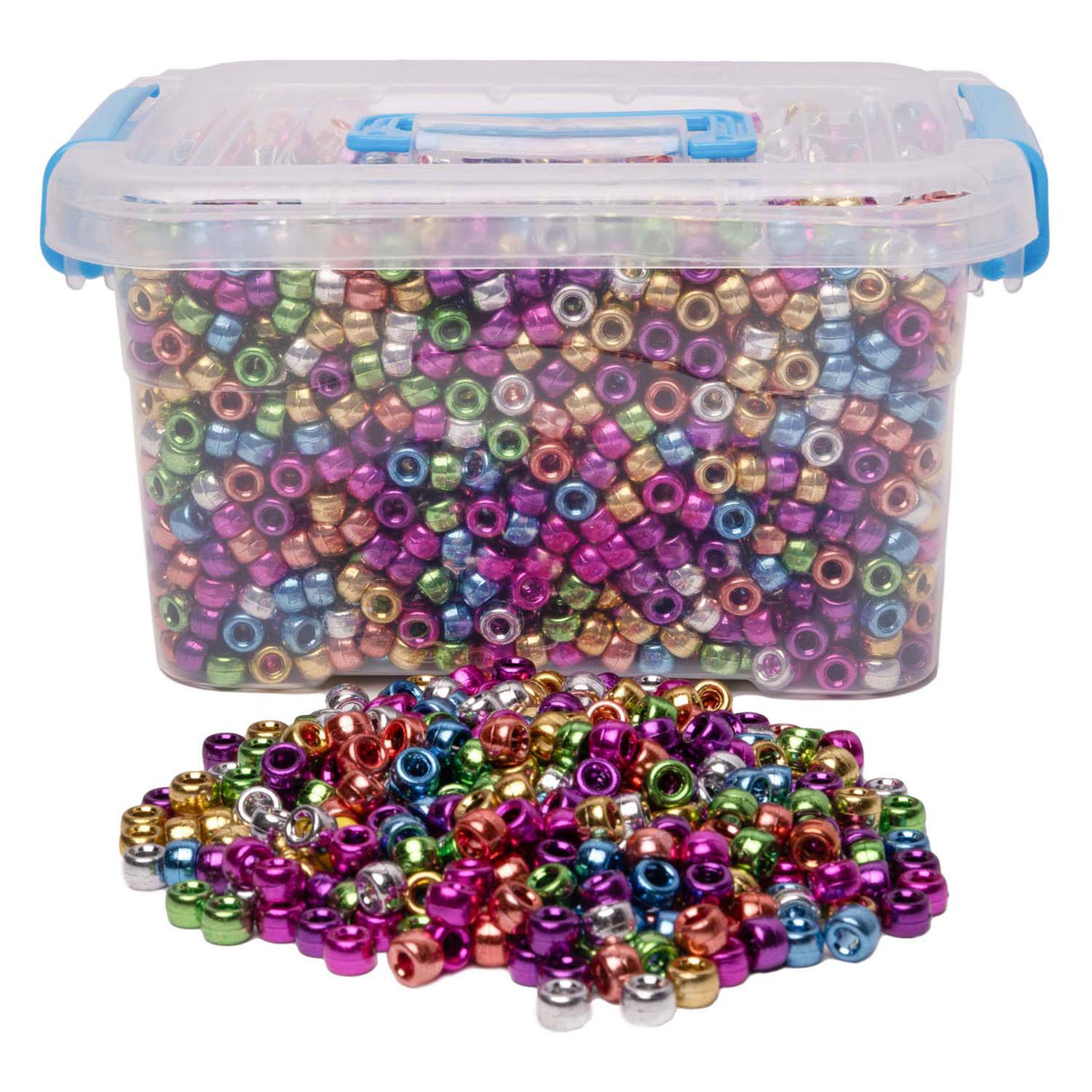 Colorations - perles poney métalliques, 4000 pièces.