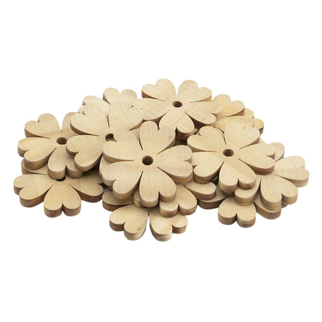 Grandes fleurs en bois, 20 pcs.