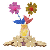 Grandes fleurs en bois, 20 pcs.