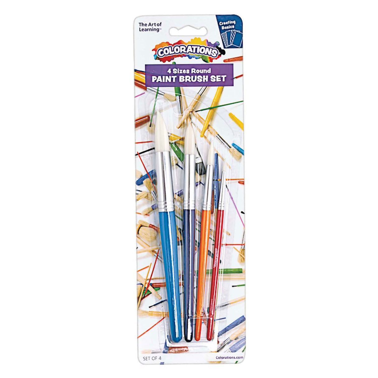 Colorations - pinceaux ronds, 4 pcs.
