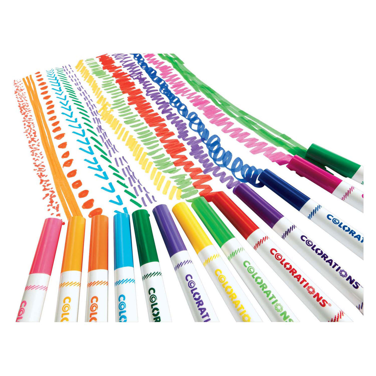 Colorations - marqueurs épais lavables - 16 couleurs, 256 pcs.