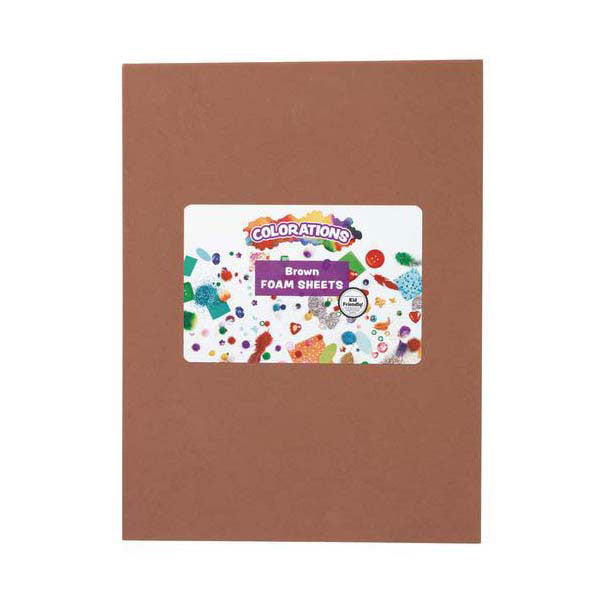 Colorations - feuilles de mousse marron, 10 pcs.