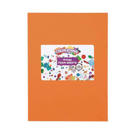 Colorations - feuilles de mousse orange, 10 pcs.