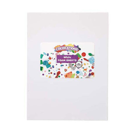 Colorations - feuilles de mousse blanches, 10 pcs.