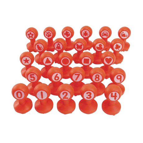 Colorations - formes figures tampons en argile, 26 pcs.
