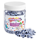 Colorations - yeux écarquillés autocollants noirs, 1000 pcs.
