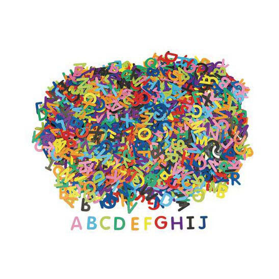 Colorations - lettres en carton, 2600pcs.