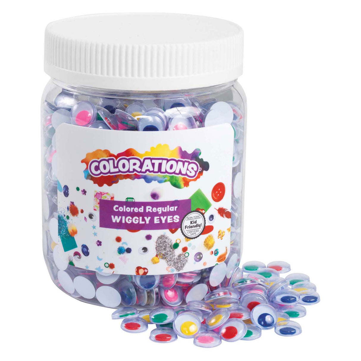 Colorations - yeux écarquillés colorés, 1000pcs.