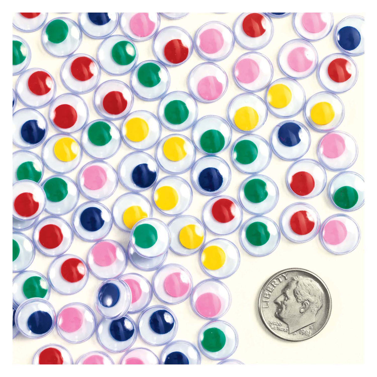Colorations - yeux écarquillés colorés, 1000pcs.